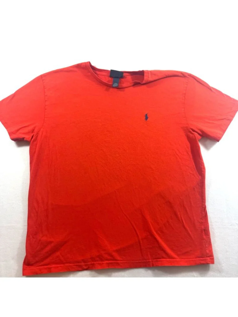Polo Ralph Lauren Men’s Red Crew Neck T-Shirt L Short Sleeve Cotton Casual Tee